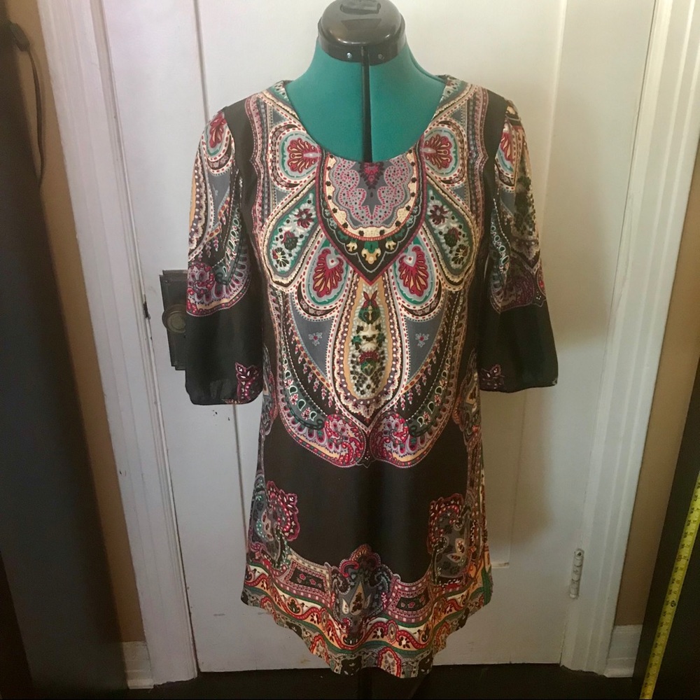 Vintage Paisley boho dress